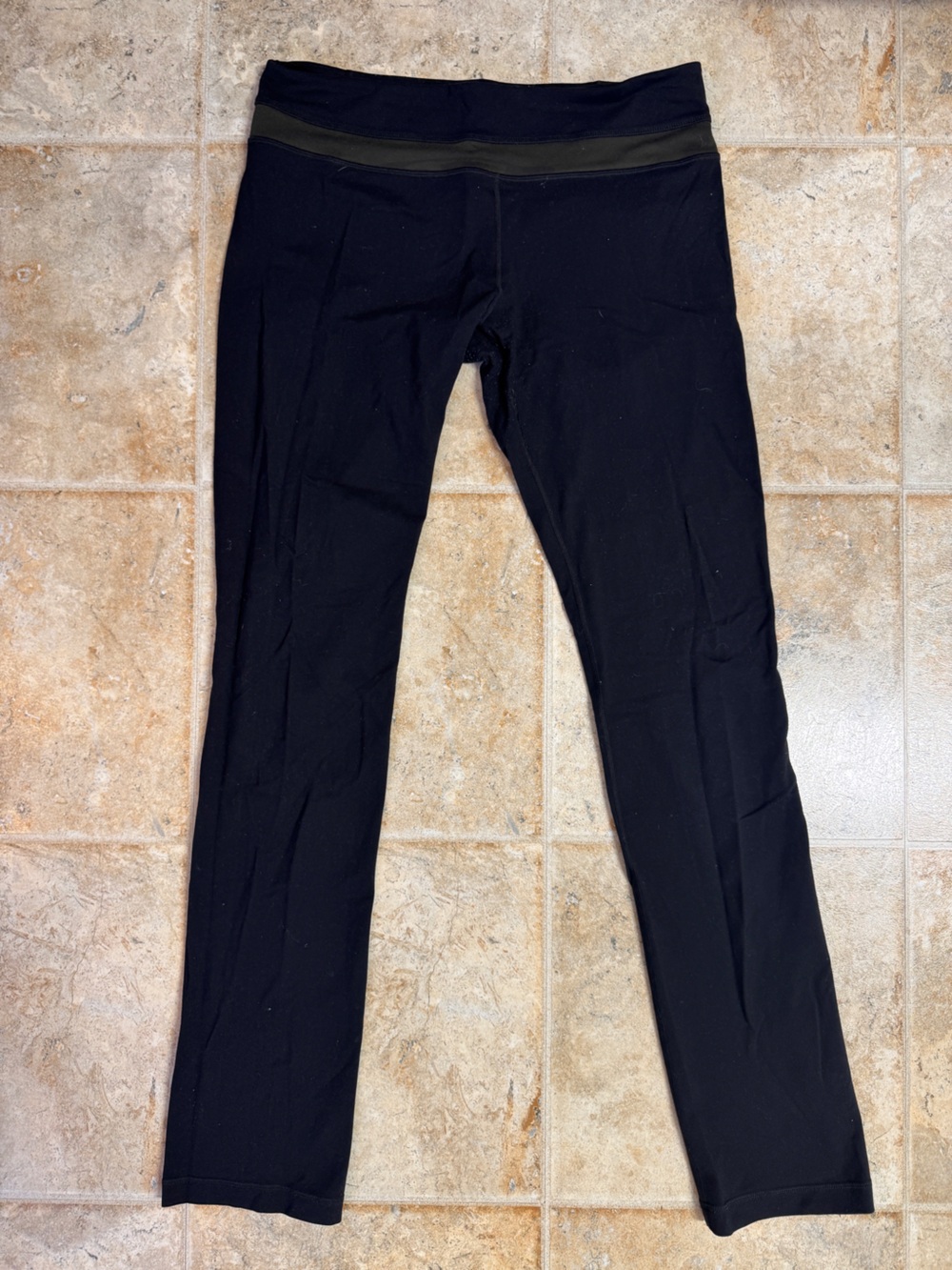 Lululemon athletica | legging green stripe 10